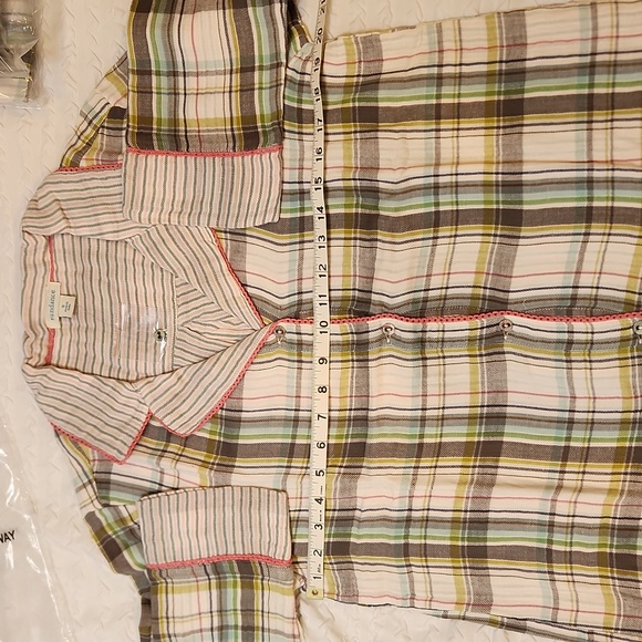 Sundance Plaid Pajama Flannel Button Front Shirt NWT New in Package Sm & Med - Picture 8 of 13